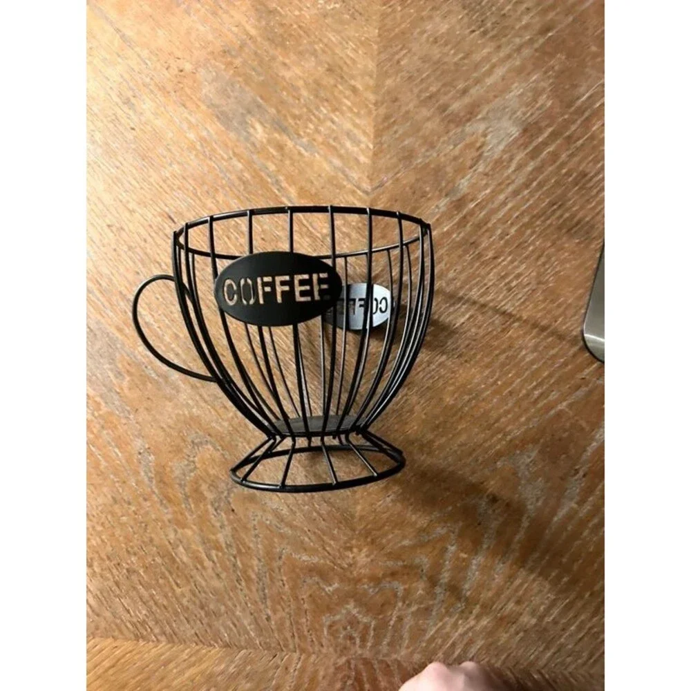 Metal Coffee Pod Holder Wire Basket